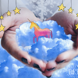 freetoedit unicorn stars sky colors