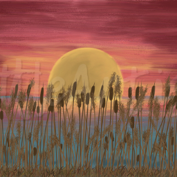 painting landscape sunset infinitepainter
